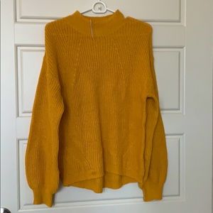 Old Navy High Neck Yellow Sweater